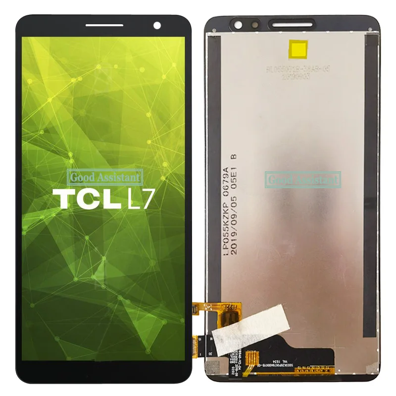 5.5 Inch Black For TCL L7 5102 5102K LCD Display Touch Screen Digitizer Assembly Replacement Repair Parts / With Frame