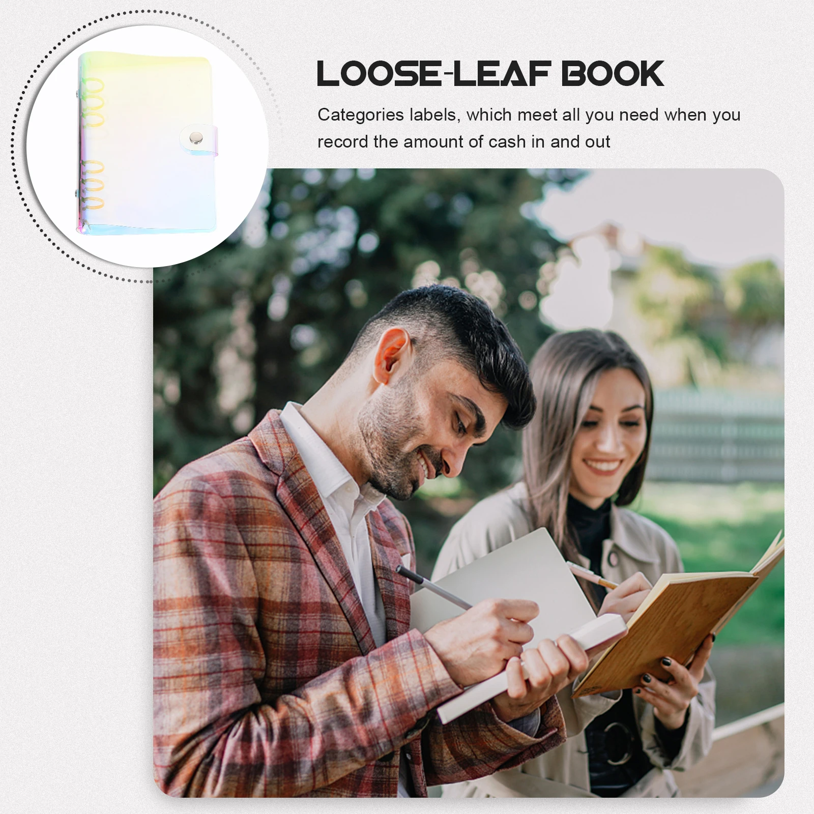 

Практичная бюджетная книга из ПВХ, блокнот с вкладышами, держатель для визитных карточек, водонепроницаемый, легкий, небольшого размера, помогает управлению бюджета