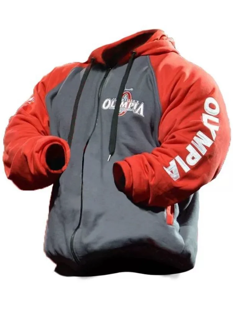 Olympia-Hoodie bordado para musculação e fitness, suéter mais recente, 2023