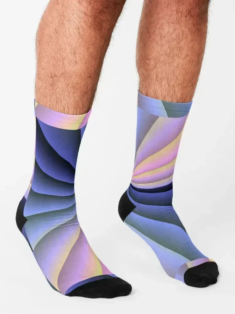Op Art Painting Socks moving stockings cartoon warm winter christmas gift Man Socks Women's