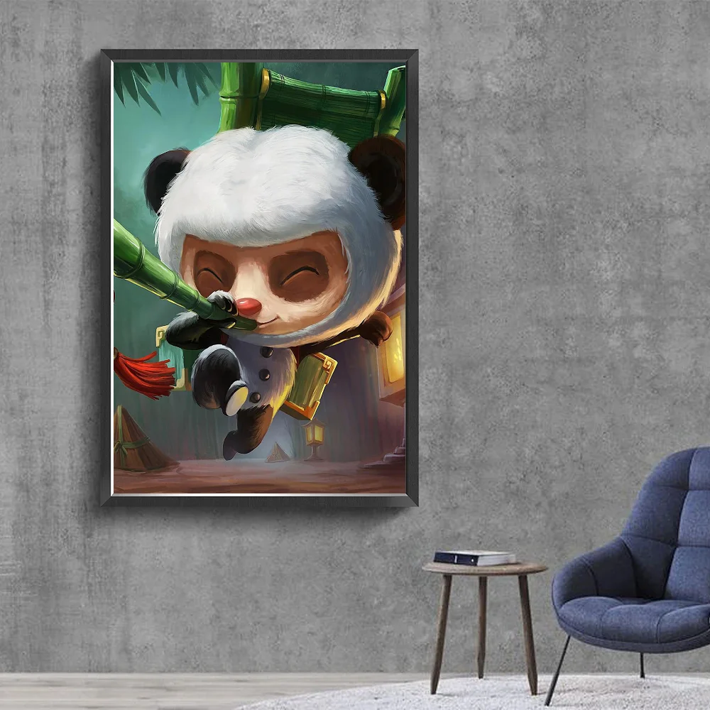 League of Legends Teemo DIY Sticky Poster Whitepaper Prints Posters Artwork Nordic Home Decor