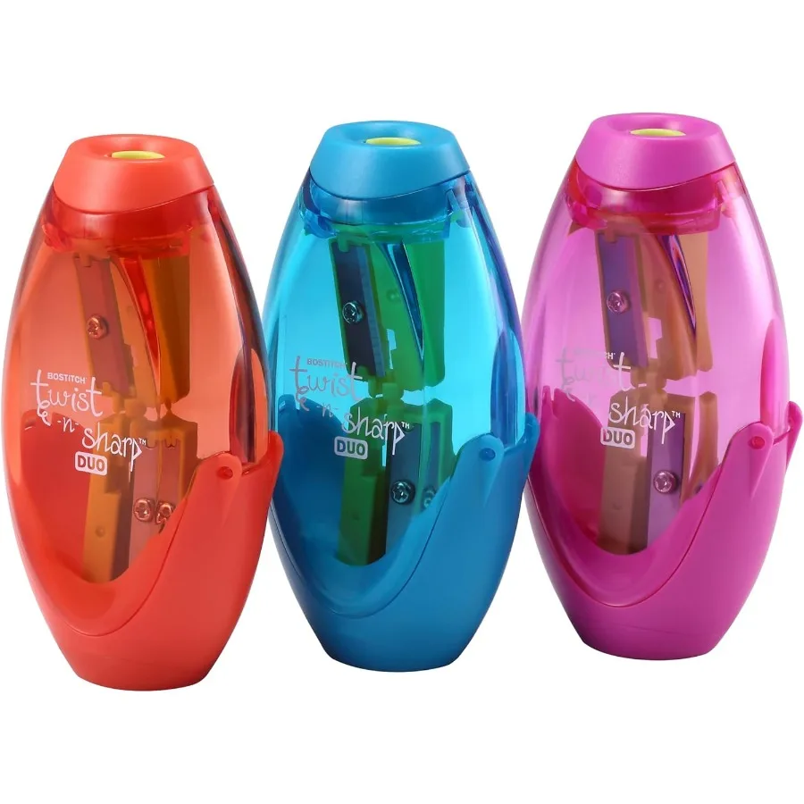 

Ручная точилка для карандашей с двойным отверстием для офиса и школы, идеально подходит для заточки стандартных и шестиугольных карандашей.