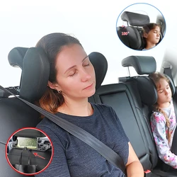 Car Seat Headrest Pillow Adjustable Head Support Pillow Car Interior U Shaped Pillow Travel Sleeping Cushion for Kids Adults