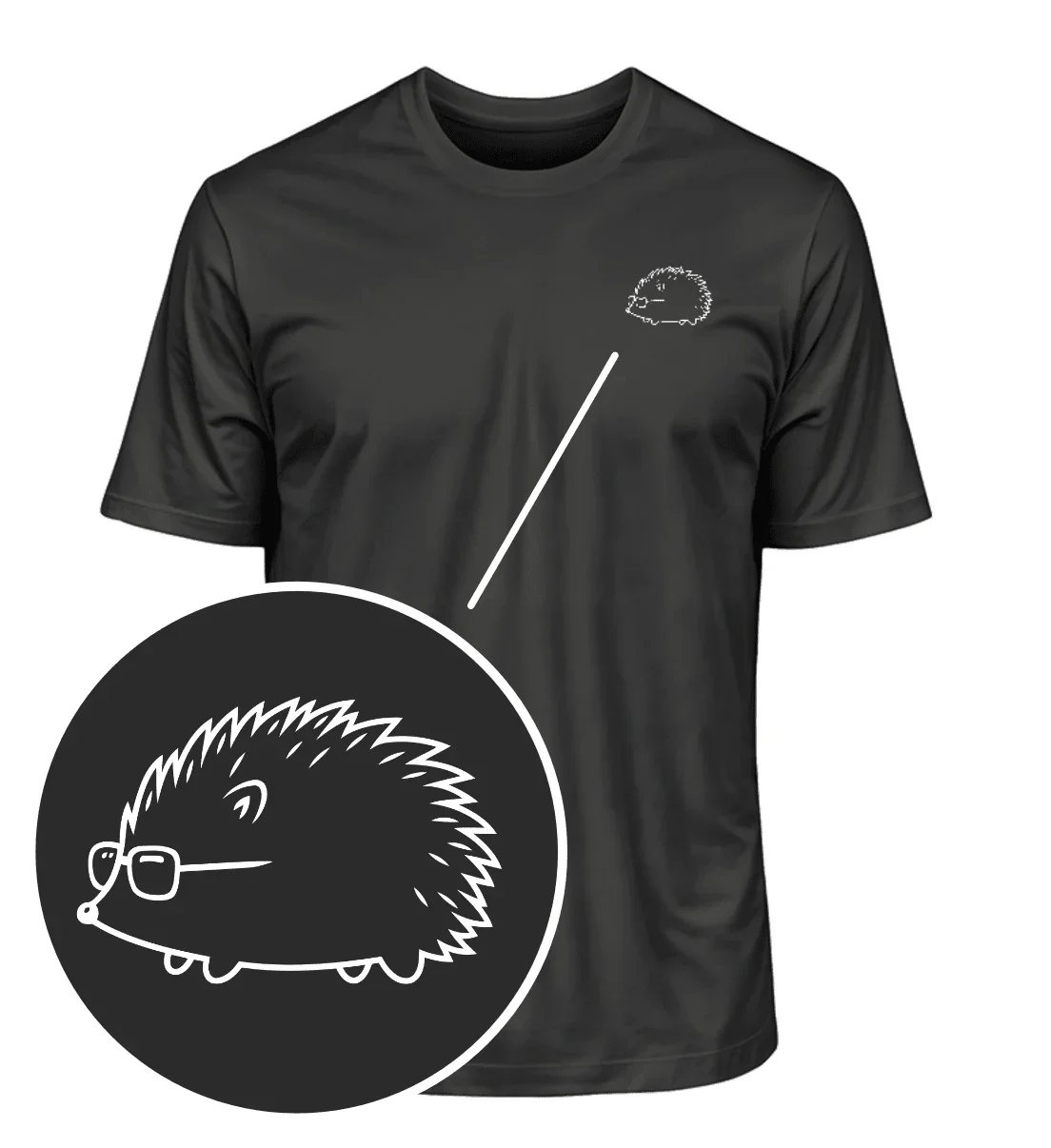 

Cooler Igel Graphic Printing Summer Luxury Brand Cotton Men's and Women's T-Shirts Short Sleeves Street Fashion Trend Clothing