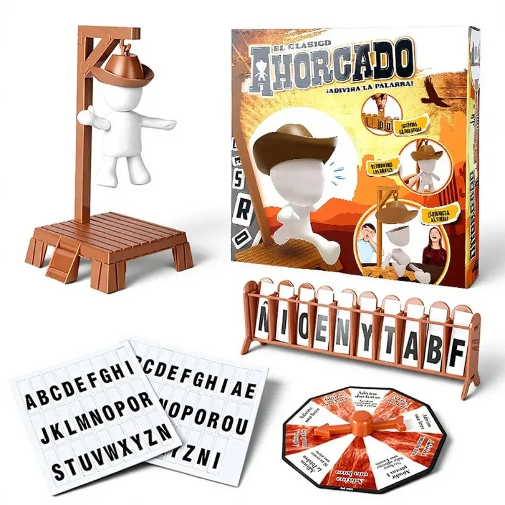 

Cowboy Magnetic Hangman Game Travel Table Game with Doll Word Mystery Guessing Game before Hank Falls