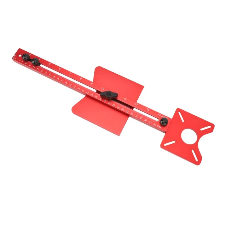 4 In 1 Router Jig Circle Cutting Groove Milling Edges Trimming Backer Bracket Versatile Woodworking Slotting Locating Tool