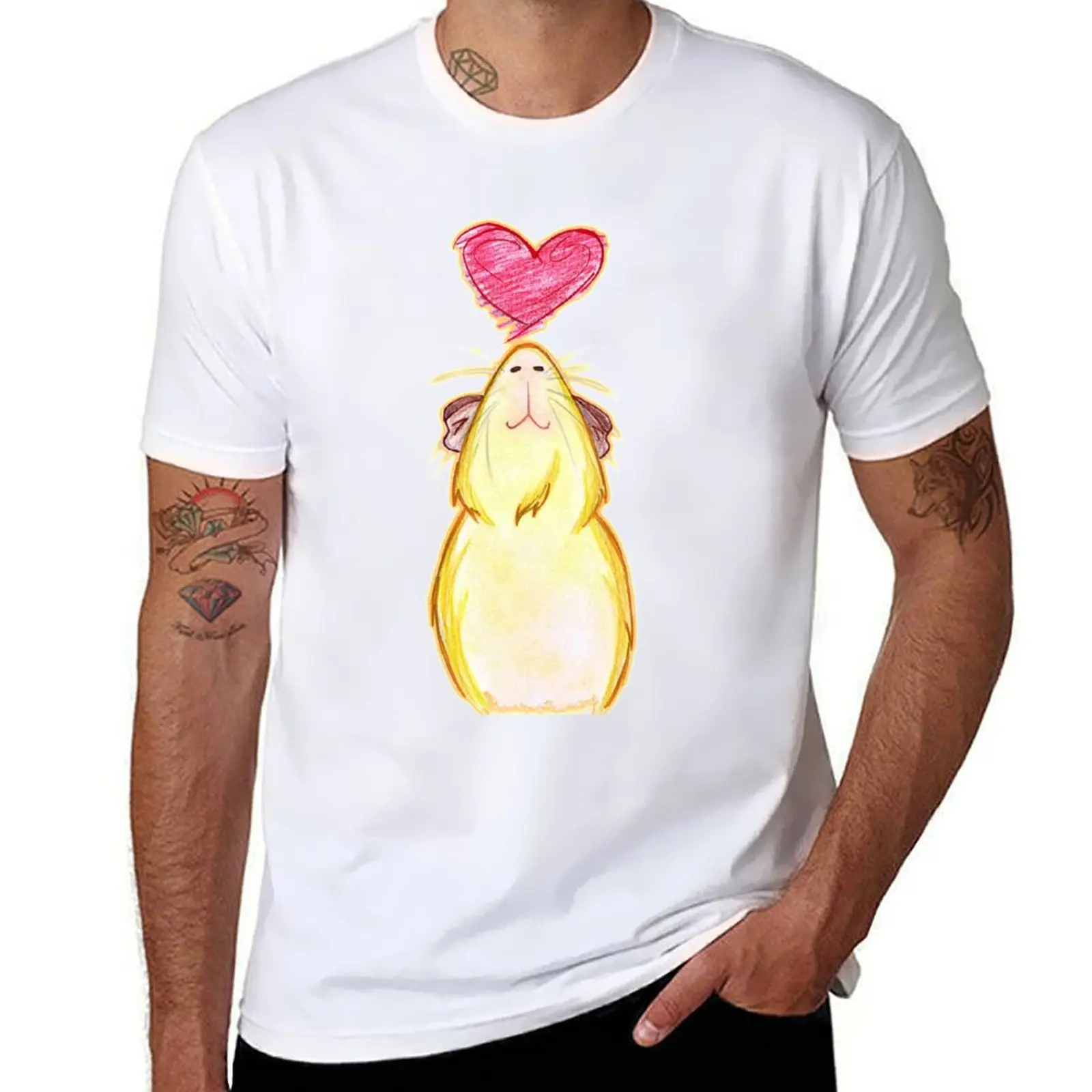 

Guinea lovely pig  T-Shirt t shirts for man graphic tees cotton t shirt pack T-Shirt