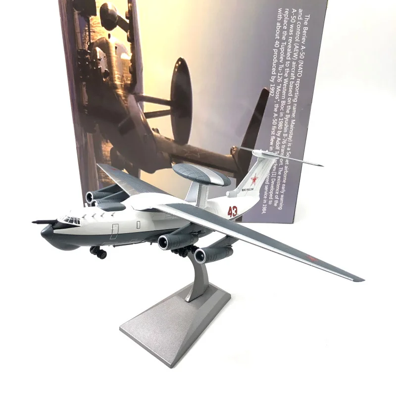 JASON TUTU 1/200 Scale Soviet A-50 AWACS Aircraft Model Diecast Metal Military Plane Finished Decorative Ornament Collect Gift