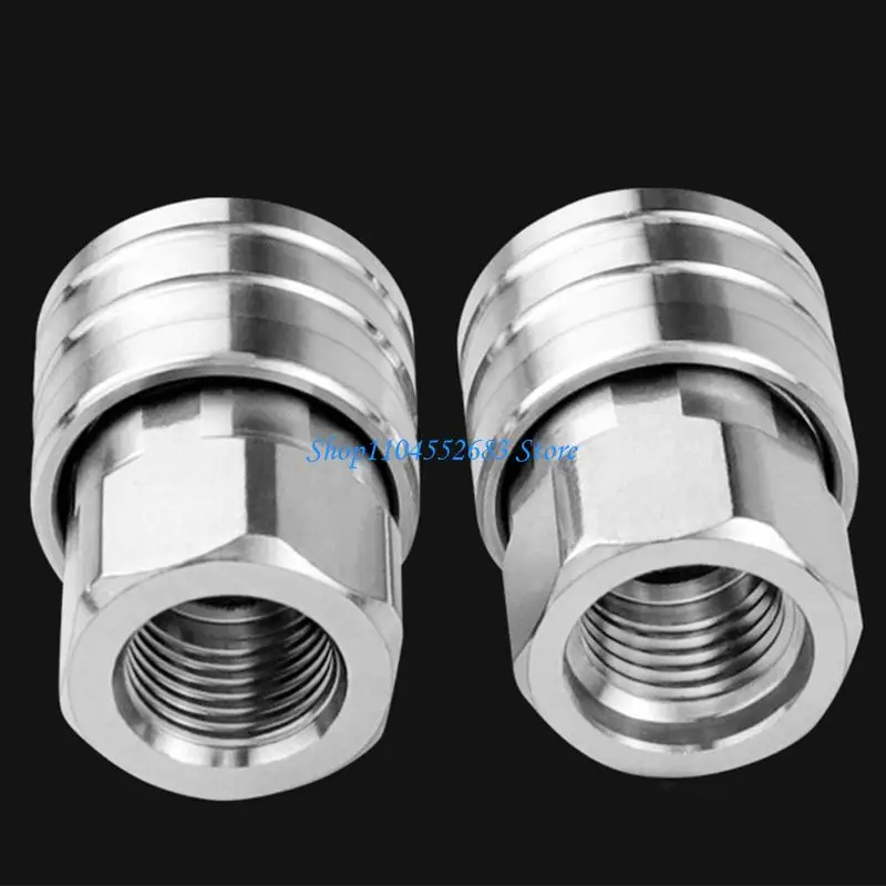 

Y6GD 1/4Inch Quick Connector Stainless Steel Pressure Washer Adapter Set Car Washer Foamer Lances Connector