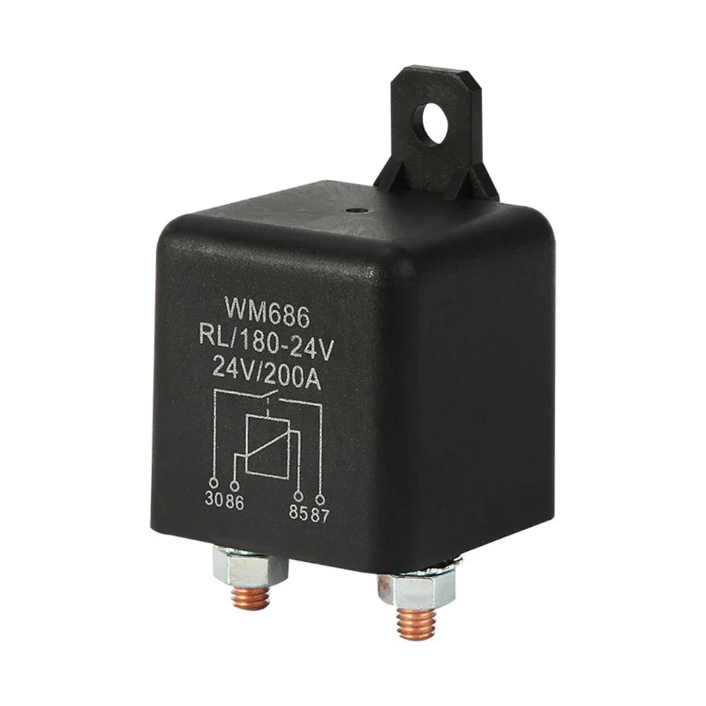 4Pin 200A 24V Dual Battery Isolator Relay Start On/Off Car Battery Separator Coupler Power Switch Isolating Relay WM686 M6