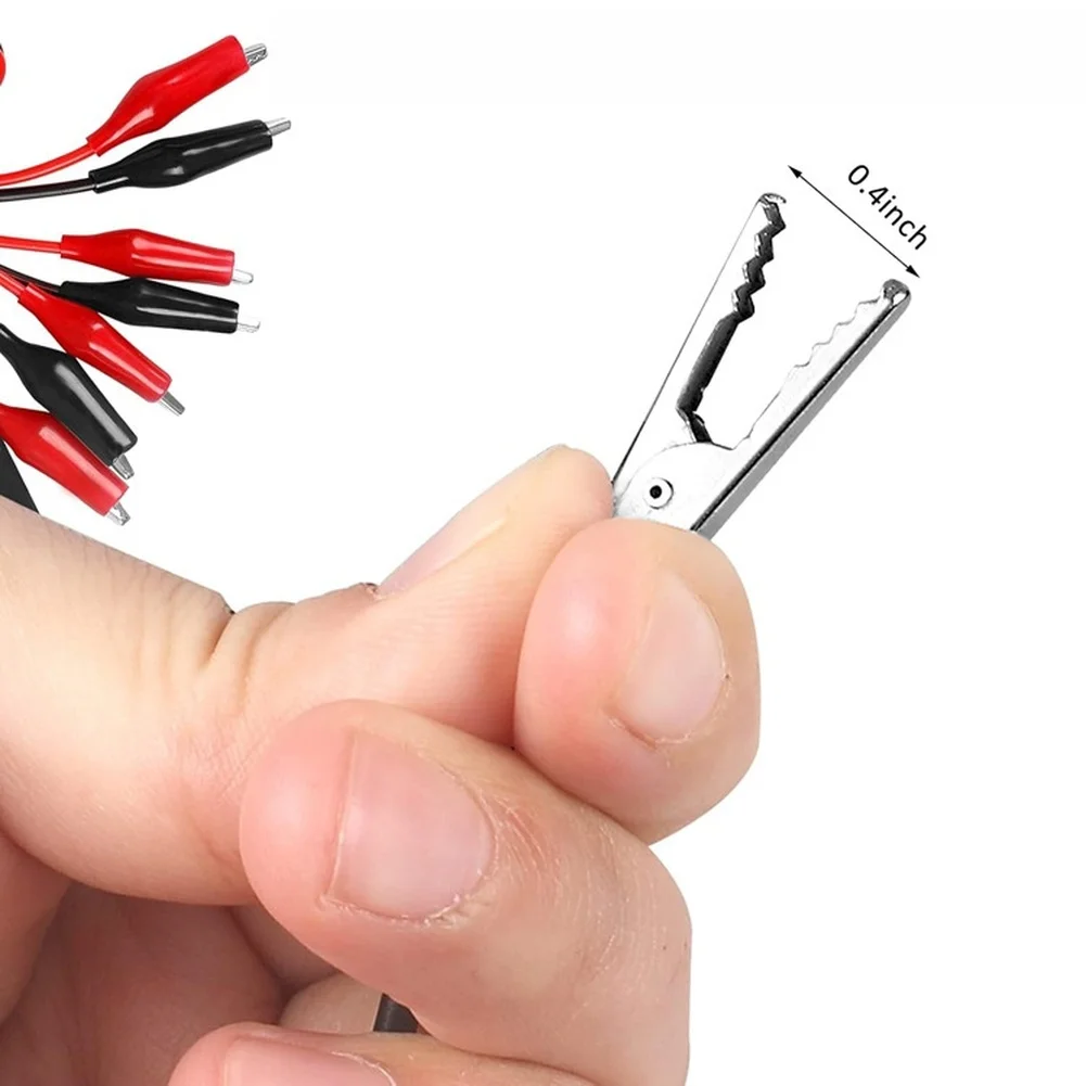 For Alligator Clip Test Leads For Large Current Electrical Connections With 1m Cable For Workshop And Field Testing