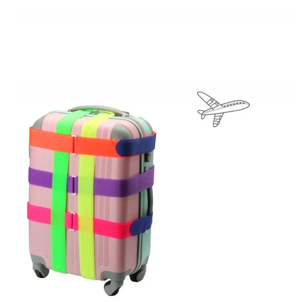 Tying Rope Travel Luggage Elastic Band Fixed Anti-lost Baggage Belts Adjustable Luggage Packing Belt Travel Accessories