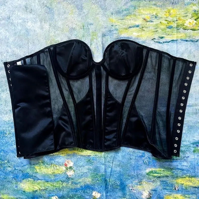 39BB Boda Elegante Bustier Lencería Shaping Top para Mujer Bustier Color Sólido Fajas Comodidad para Damas