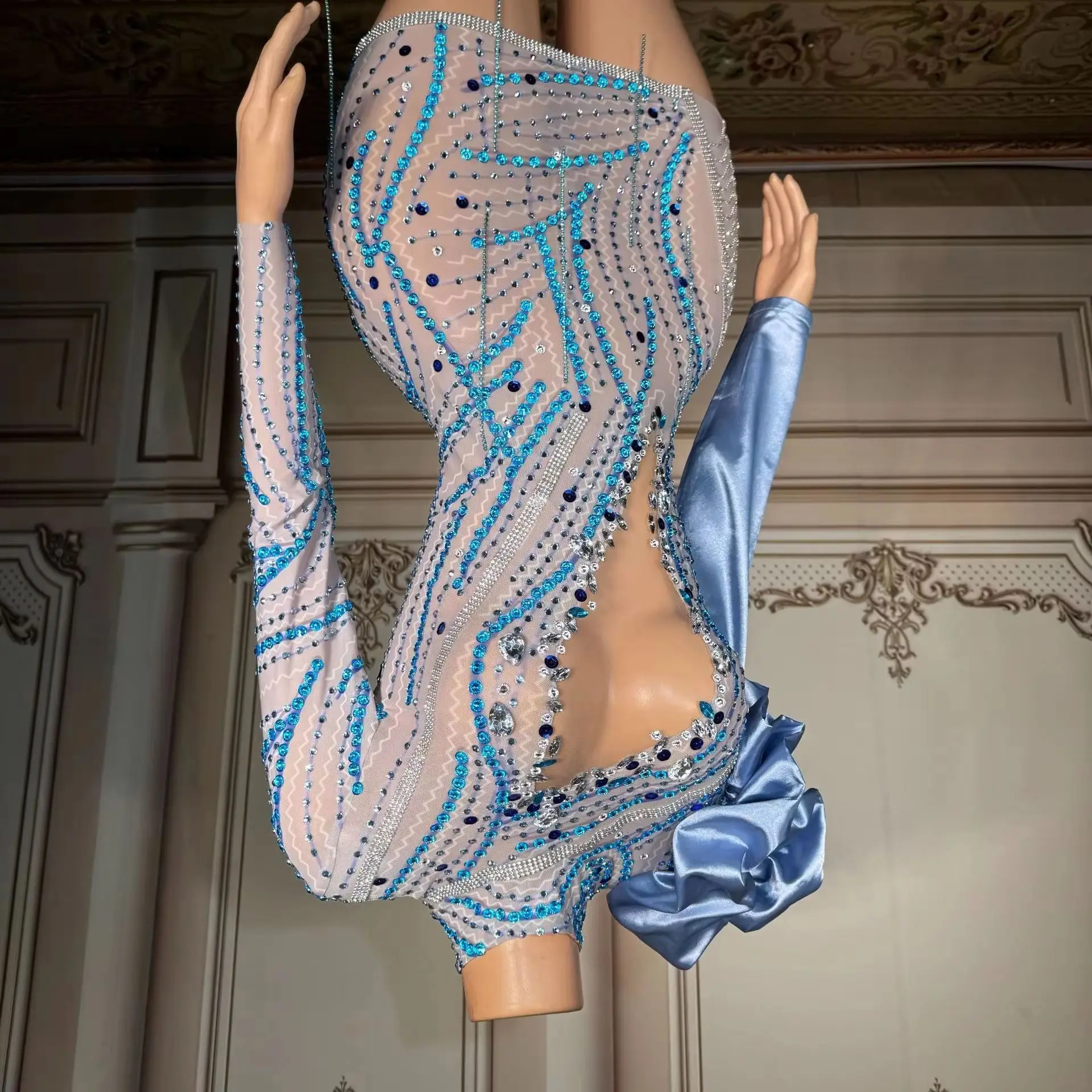 

Прозрачная сексуальная юбка с бахромой и высокой талией для коктейльных вечеринок, ночных клубов, элитных дней рождения и светских мероприятий