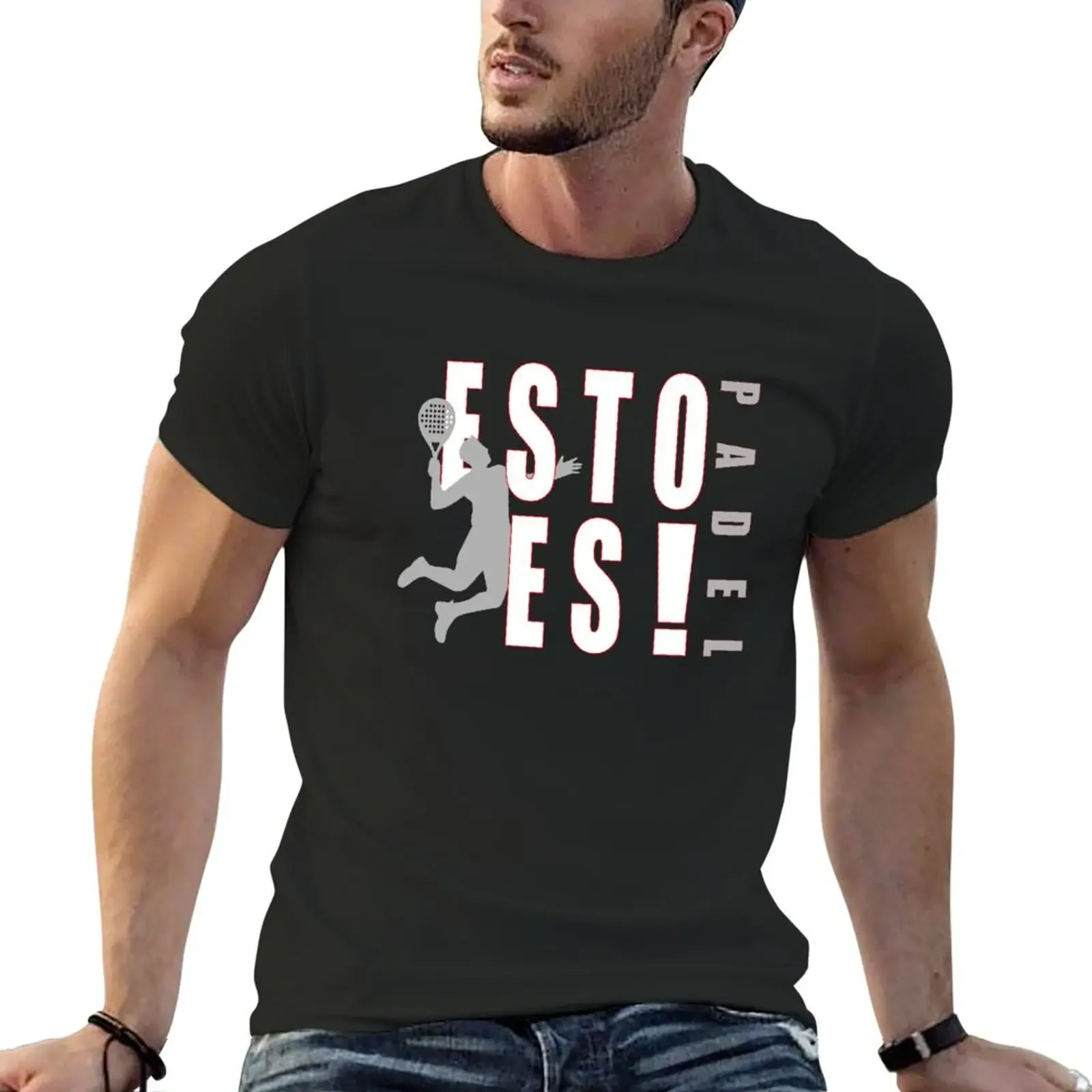 ESTO ES! - PADEL T-Shirt baggy shirts cute tops men workout shirt