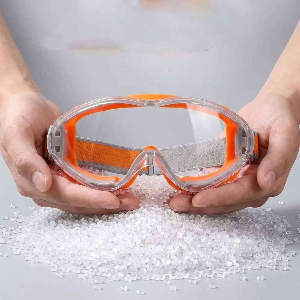 Picture 4: Anti Scratch Safety Glasses Clear Lens Silicone Frame Anti Fog Goggles Lightweight Splash Proof Dust Proof Goggles