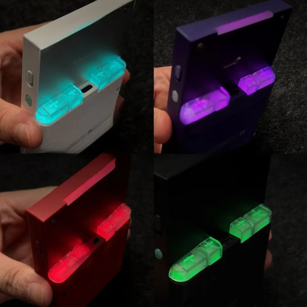 

3 sets Transparent Back Keycaps Set 3 Height Combo Set Translucent Replacement Back Button Set ABS for TRIMUI BRICK