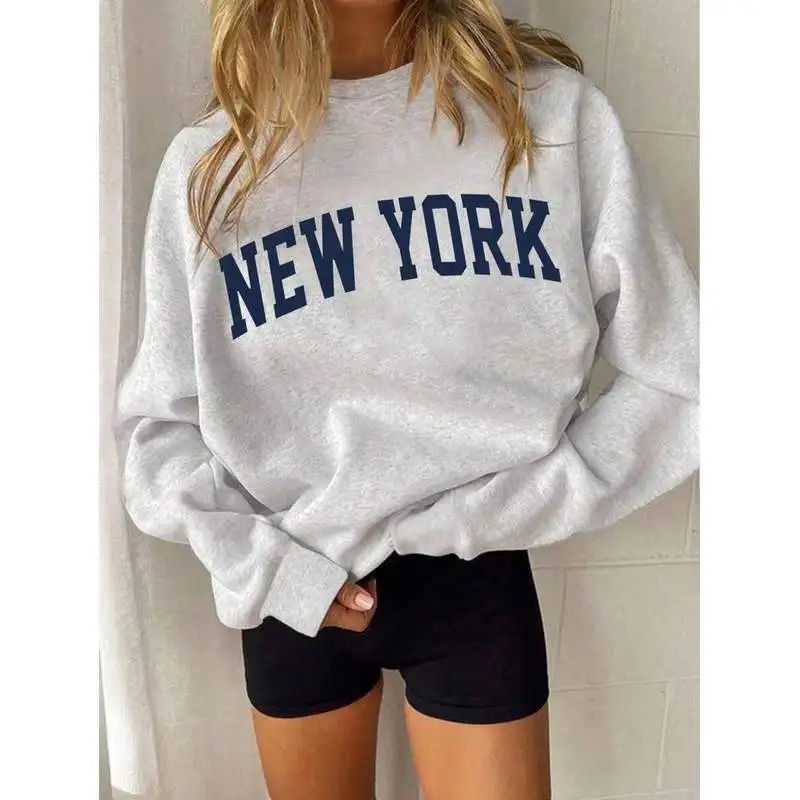 Casual Letter Print Fleece Crew Neck Sweatshirt, Autumn/Winter Graduation,Back To School,Graduation,Teacher