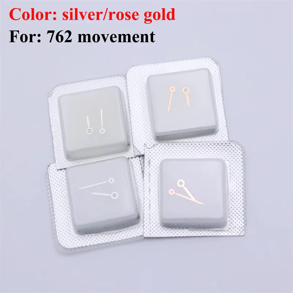 Accessori per orologi Lancette dell'orologio adatte per movimento 762 Ago per movimento dell'orologio al quarzo Lancetta delle ore e dei minuti a 2 pin