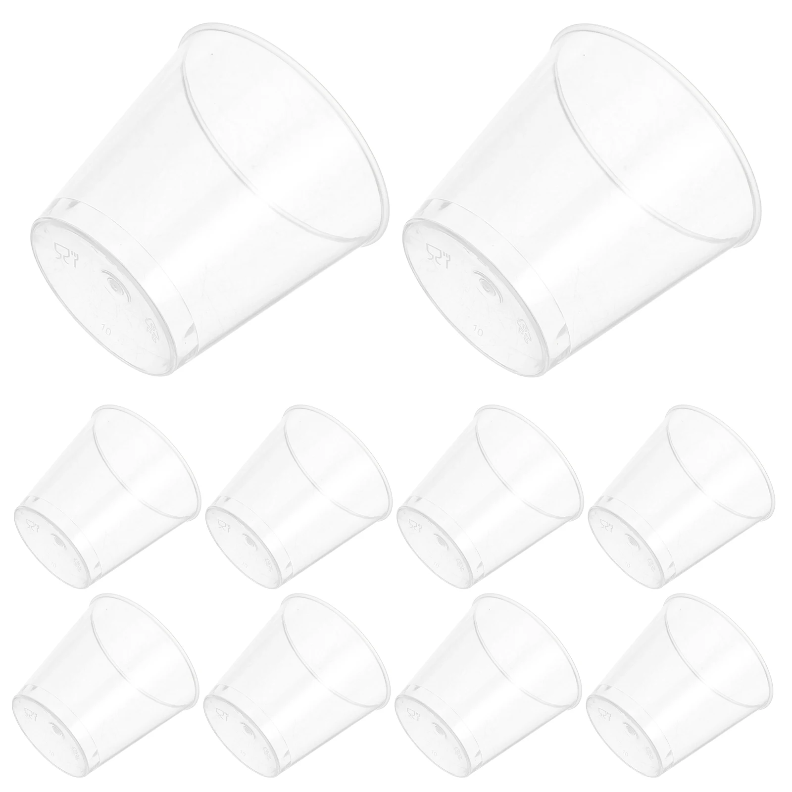 

50Pcs Disposable Clear Aviation Tasting Cups Thickened Design Ideal for Commercial Sampling Iced Coffee Ice Cream Smoothies