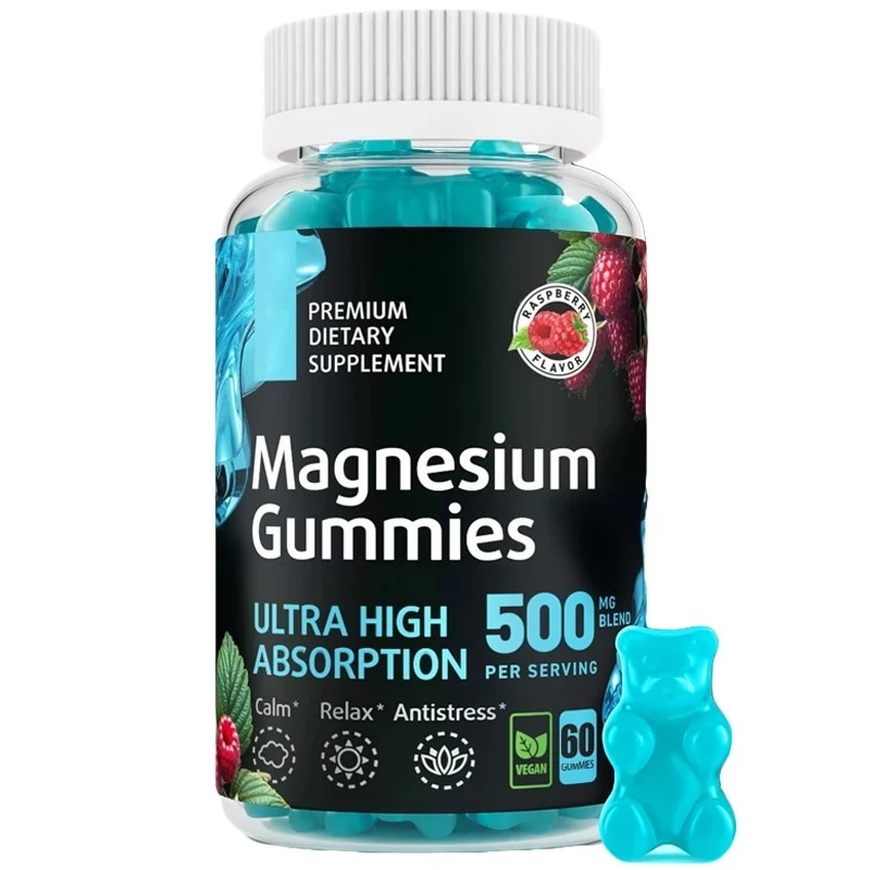 

Adult Magnesium Gummies - Magnesium Complex 500mg - Magnesium Citrate, Malic Acid, Oxalate, and Oxide -60 Vegetarian Gummies