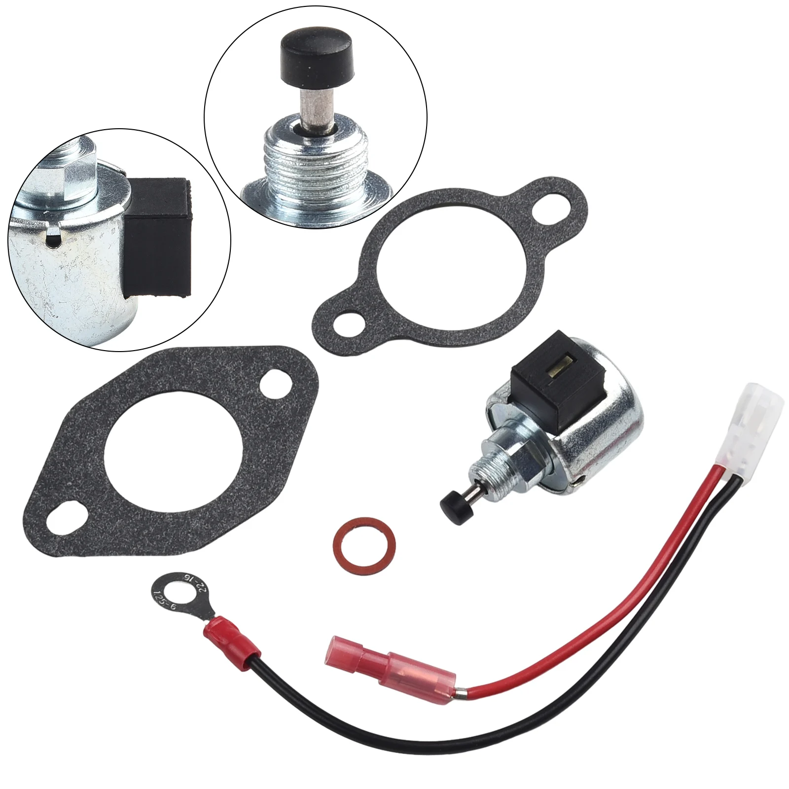 Fuel Shut Off Solenoid Repair Kit For 12-757-09 12-757-33S 1275733 Lawn Mower Accessories Solenoid Valve Gasket