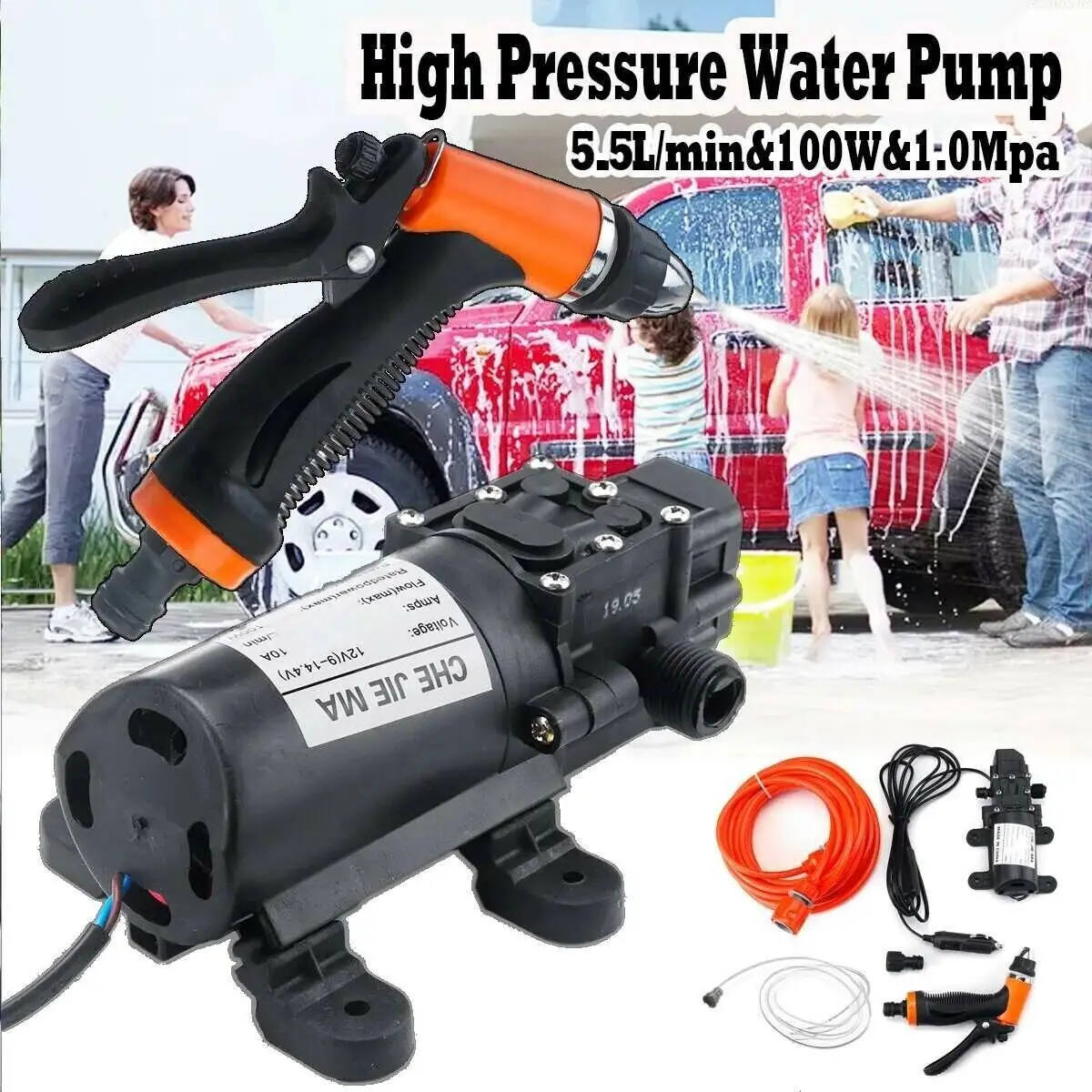 

AUTO Car Wash 12V Car Washer Gun Pump High Pressure Cleaner Car Care Portable Washing Machine Electric Cleaning Auto Device