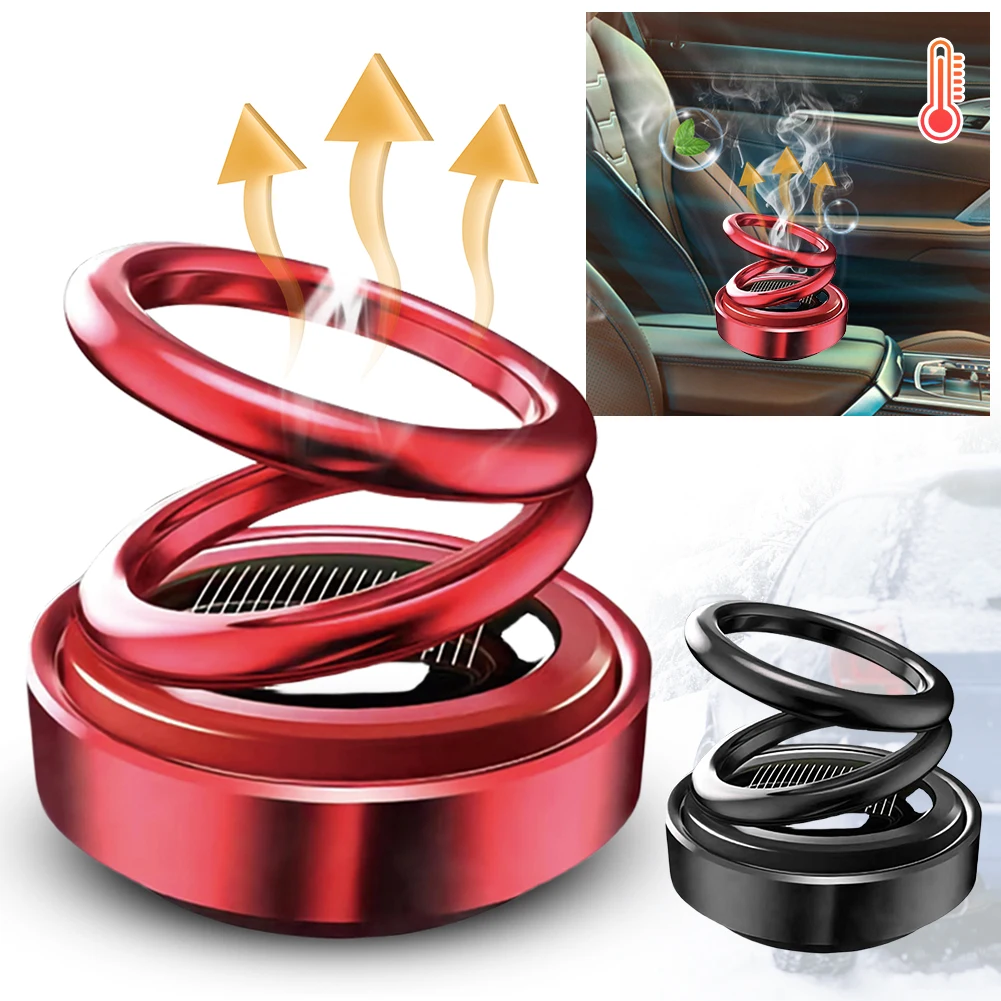 Solar Energy Car Perfume Fragrance 360 Rotation Air Aromatherapy Flavoring Car Parfum Car Air Freshener Car Interior Decoration
