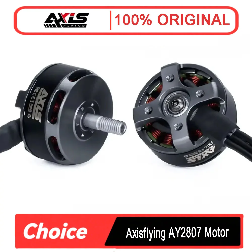 

Axisflying AY2807 2807 1300KV 6S Бесщеточный двигатель - вал 5 мм 7 дюймов для FPV Freestyle LR7 дальнего действия DIY