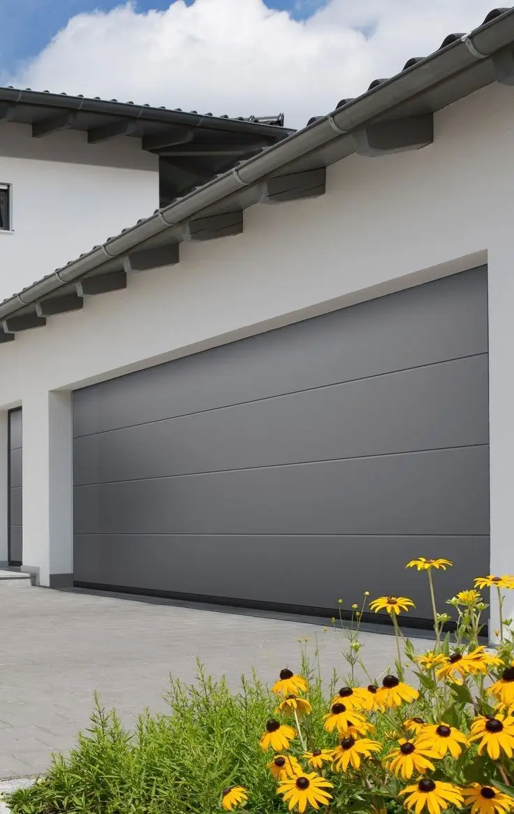 

Гаражные ворота для дома с алюминиевой рамой, роскошный дизайн, индивидуальный размер и цвет, устойчивые к ураганам, водонепроницаемые.