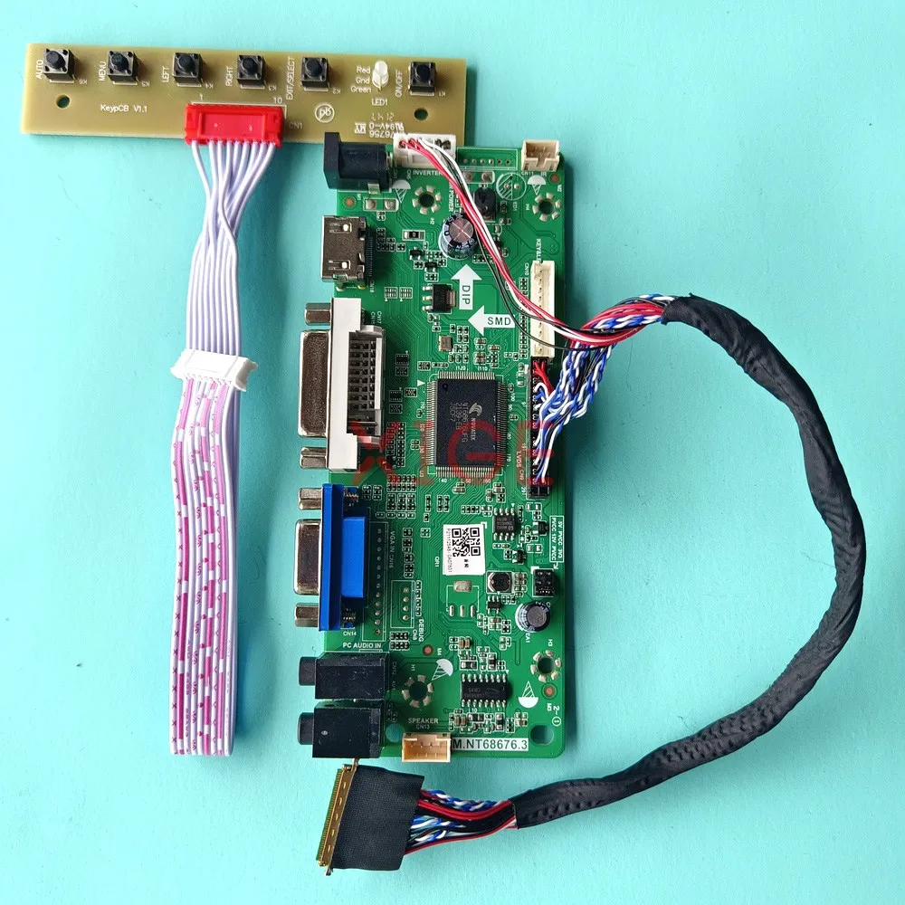 

Controller Driver Board For LP133WH1-TLA1 LP133WH1-TLB1 Laptop Matrix 13.3" LVDS 40 Pin HDMI-Compatible DVI VGA 1366x768 DIY Kit