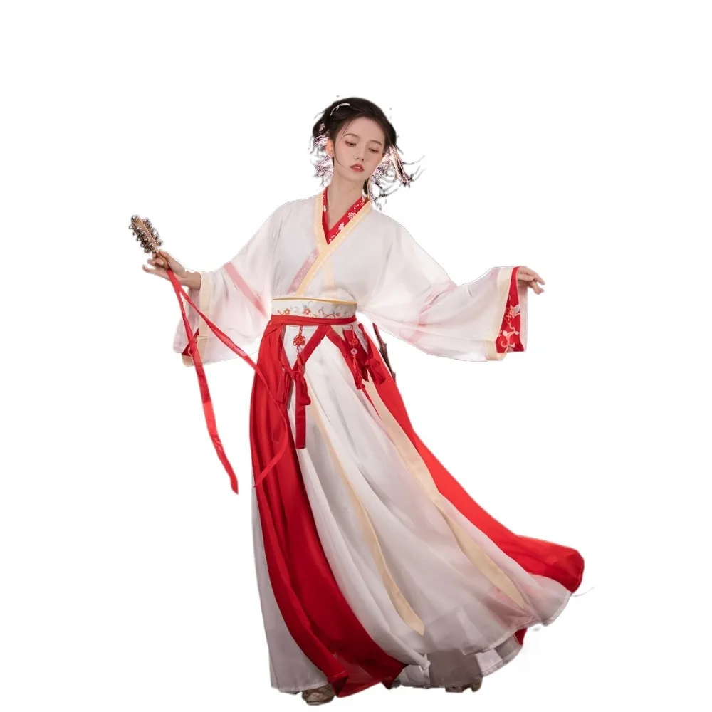 

Платье феи Hanfu, костюмы для косплея, вечерние костюмы для танцев в этническом стиле, женская одежда, винтажная одежда, сценическое представление, китайская одежда для девочек