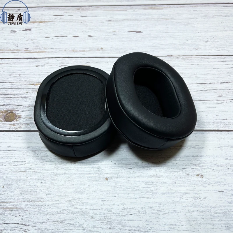 Kwadratowe owalne słuchawki wymiana gąbek słuchawek miękka skóra z pianki Memory Cover100x80mm pełny wymiar Earpads dla ATH / AKG / Sennheiser