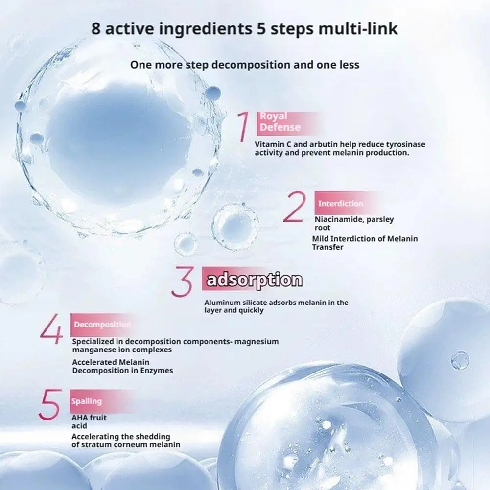 إزالة البقع جوهر الوجه 40 مللي تقشير طبيعي بلطف خلايا الجلد الميت يقلل من البقع البنية النمش العناية اليومية بالتفتيح #3