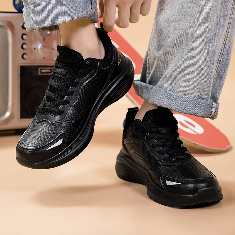 2026 New Running Shoes Men Outdoor Anti Slip Trekking Shoes Leather waterproof Sneakers Men Trend Sports Shoes Men Size 39-45