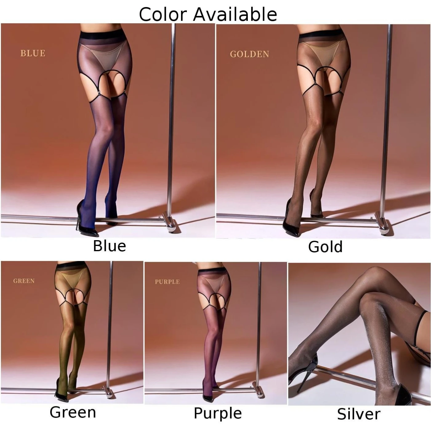 Sexy Woman Open Crotch Pantyhose Summer Thin Pearlescent Shiny Smooth Transparent Stocking Sheer Hosiery Tights Pantihose For Wo