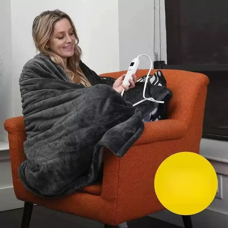 Electric Blankets Flannel & Sherpa Heated Blanket, Time Auto-Off Function, Machine Washable 50x60cm/150x180  1pcs