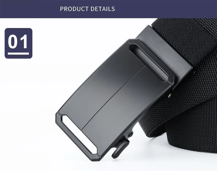 Neuer Golf-Sportgürtel, elastischer Gürtel für Herren, taktischer Gürtel mit Metallschnalle, robuster, dehnbarer Nylongürtel für Herren, Militärgürtel, 115–150 cm, große Größe. – Detail 4