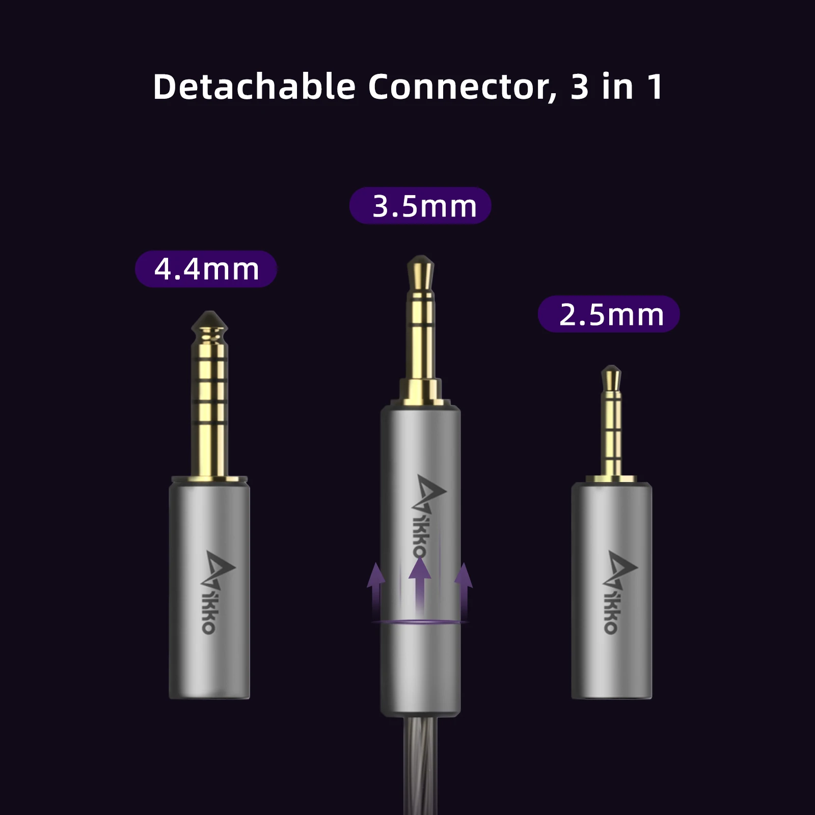 iKKO Asgard OH5 oortelefoon Bekabelde HIFI-hoofdtelefoon iem-headset's Werelds eerste lithium-magnesium membraan In-ear audiomonitor Muziek