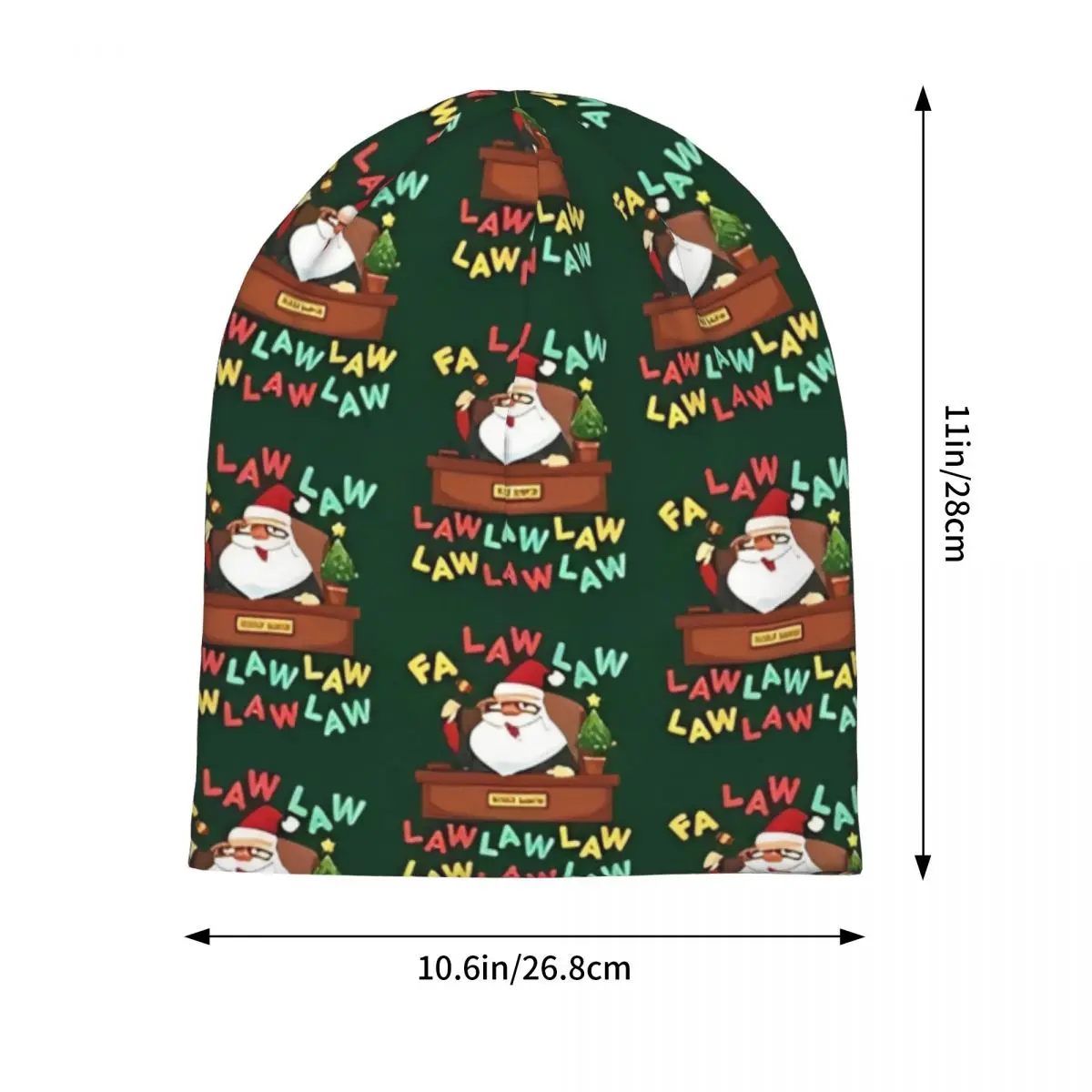 Funny Lawyer Christmas Santa Fa Law Law Beanie Hats Bonnet Hats Unisex Adult Fashion Outdoor Knit Hat Spring Warm Soft Caps