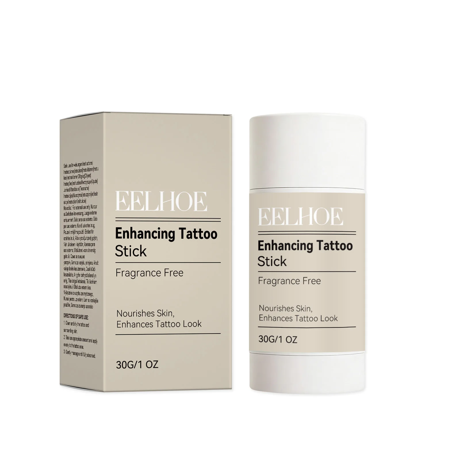 Tattoo Care Stick, Mild, Fragrance-free, Smooth and Easy To Apply, Brightening Color, Moisturizing and Locking Water Care Stick