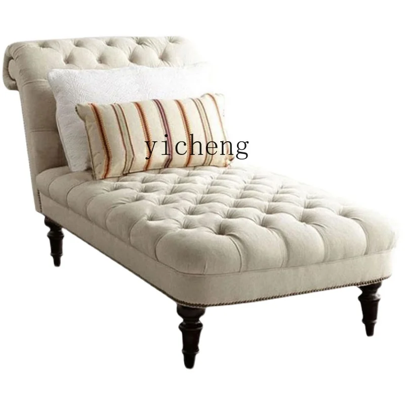 

ZC Fabric Art-Sofa Recliner Bedroom Balcony Couch Beauty Bed Lady Chair