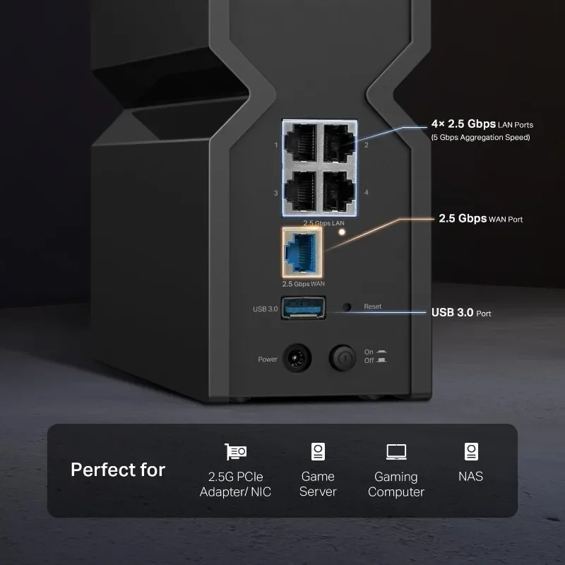 ثلاثي الموجات BE9300 WiFi 7 Router Archer BE550 6-Stream 9.2Gbps كامل 2.5G منافذ 6 هوائيات داخلية تغطي ما يصل إلى 2,000 متر مربع. قدم