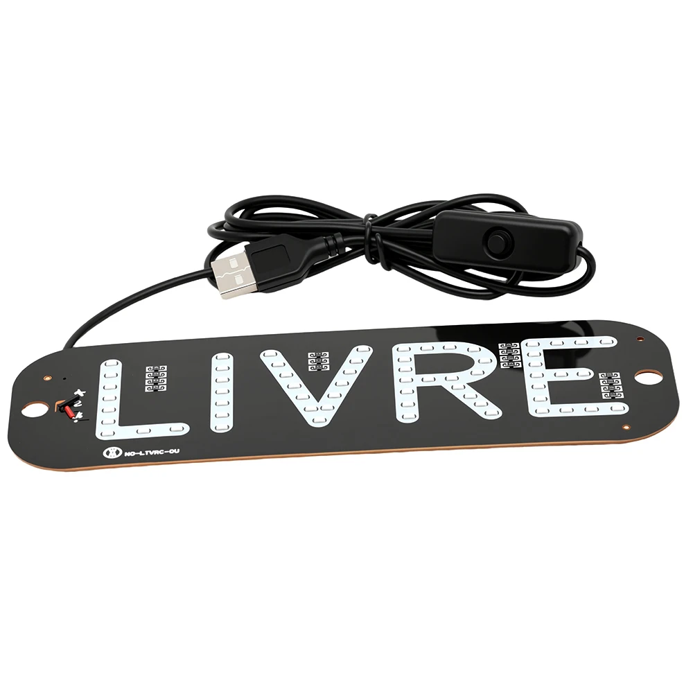 Car Windshield Warning Light LIVRE LED In Energy Saving Easy Install For Vehicles 5V USB Switch On/Off