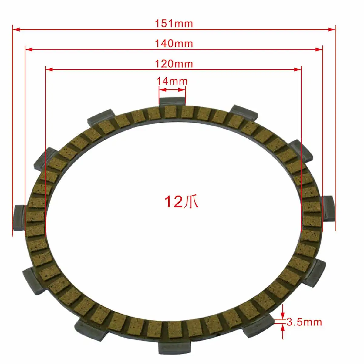 10PCS For Honda ST1100 1991-2002 ST1100A ABS 1992-2002 ST 1100 Motorcycle Friction Clutch Plates