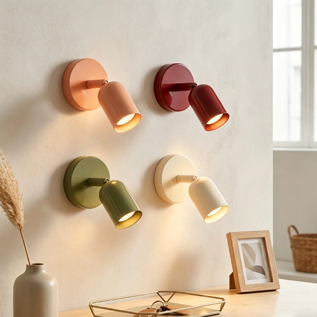 Nordische LED-Wandleuchten Warmweiße Strahler für Flure Treppenhäuser Wandkunst Schlafzimmer Innendekorative Beleuchtung Wandlampe