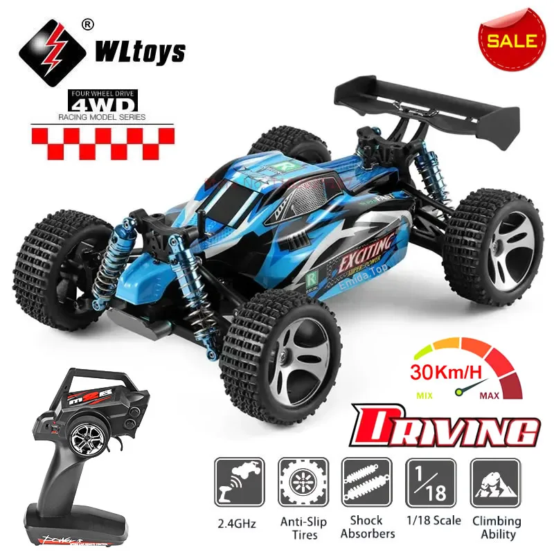 

WL A959-A 184011 WLtoys 1:18 4WD RC Racing Car 35KM/H Remote Control Drift High Speed Off Road Vehicle Adult Boys Toys Kids Gift