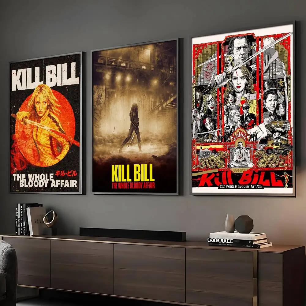 Film Kill Bill Poster HD Art Sticky Wall Wasserdicht Home Wohnzimmer Bar Dekoration