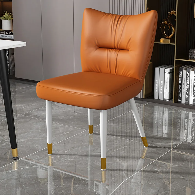 New Ultra-Thick Italian Dining Chair, Light Luxury Minimalist Seat for Home Kitchen, Modern Stool for Hotel Restaurant Cafe