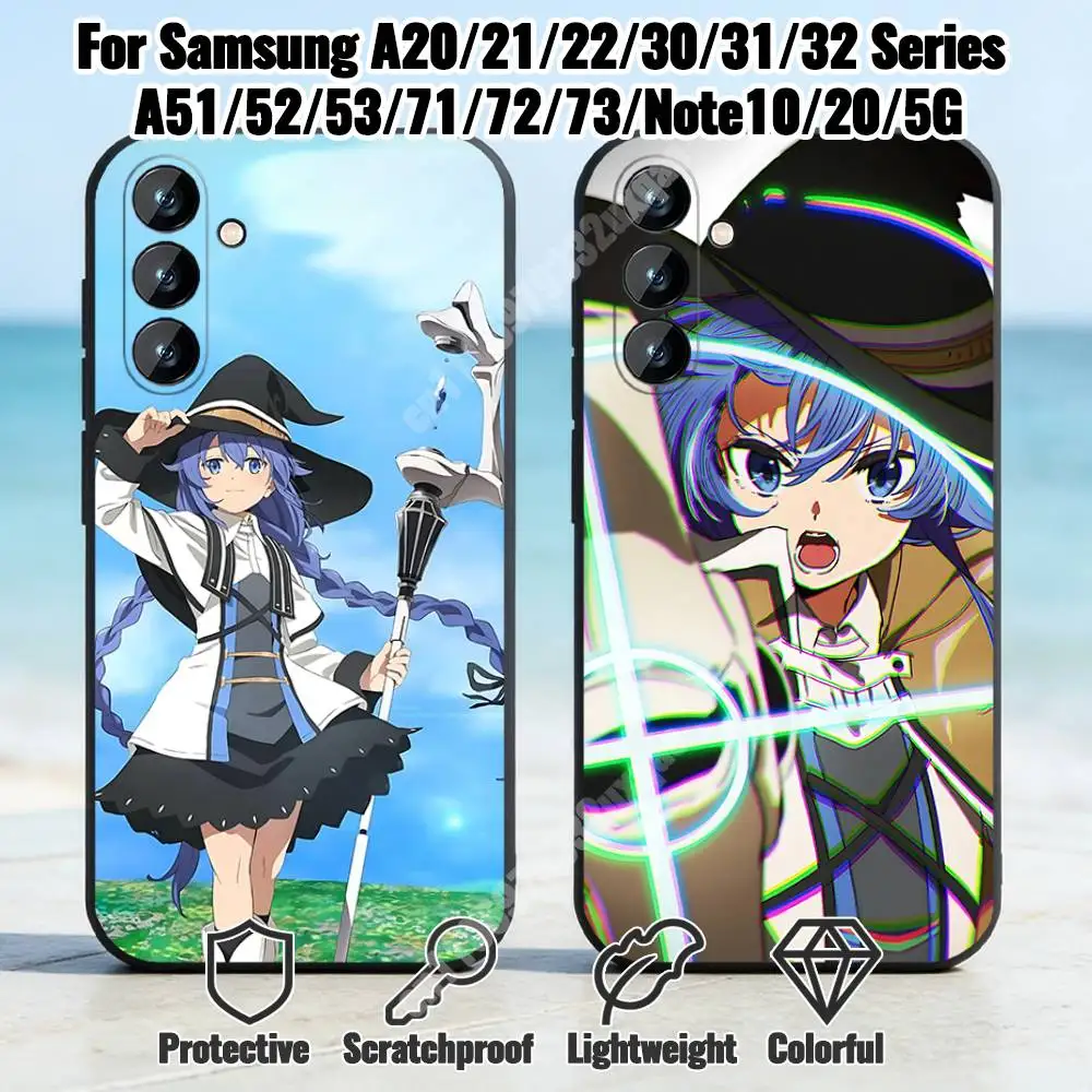 Roxy Migurdia Mushoku Tensei Phone Case for Samsung Galaxy A12 13 A20 21 22 A30 31 32 A51 52 A71 72 Shockproof Bumper